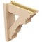 Ekena Millwork 6-in W x 18-in D x 22-in H Balboa Trad Rough Cedar Woodgrain TimberThane Outlooker, Primed Tan OUTUR060X18X22BOA04RCPR - alternate 3